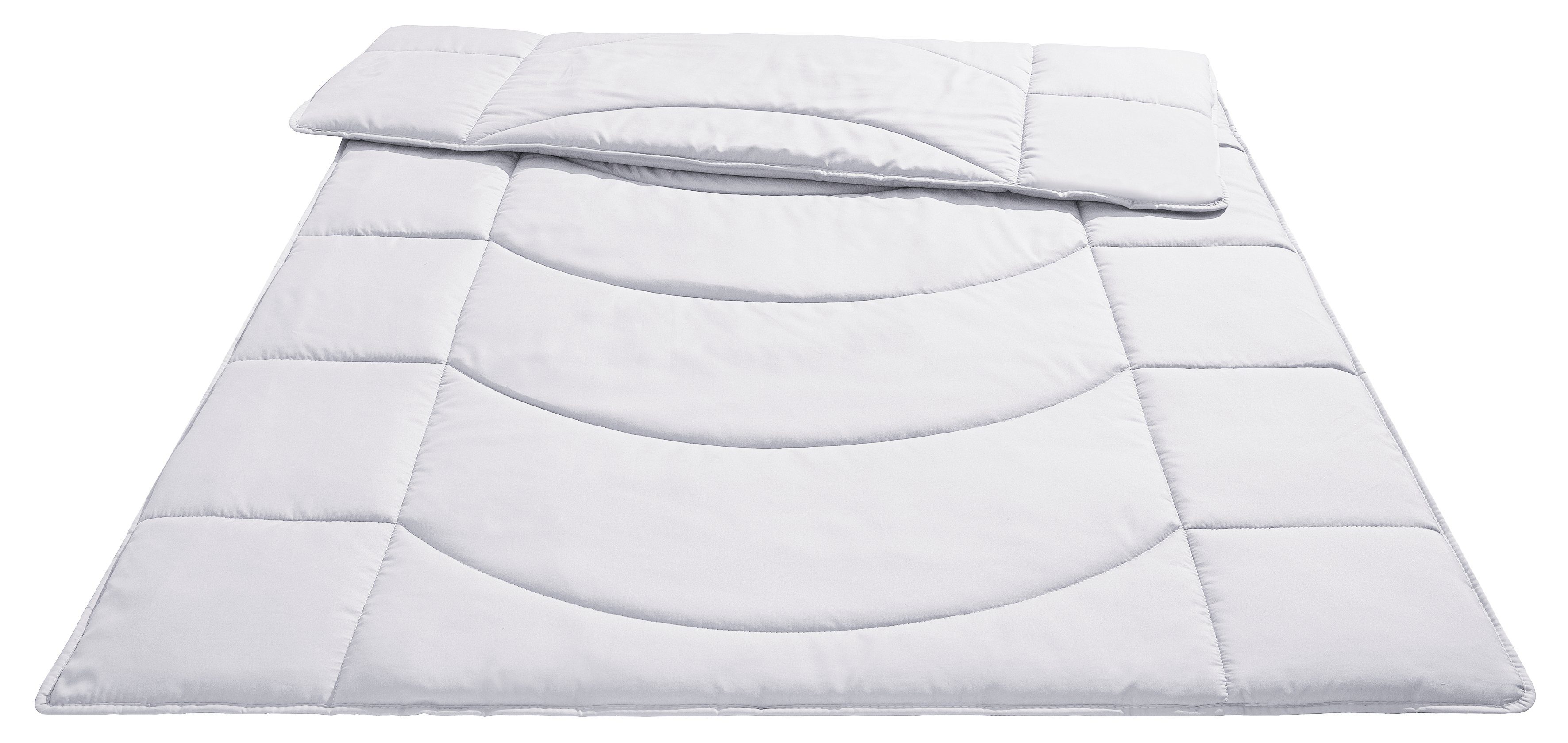 Steppbett + Kopfkissen, Microlux, in 4 Farben erhältlich, my home, Füllung: Polyester, 2-Tlg. Set in 135x200cm & Kissen 80x80 cm.