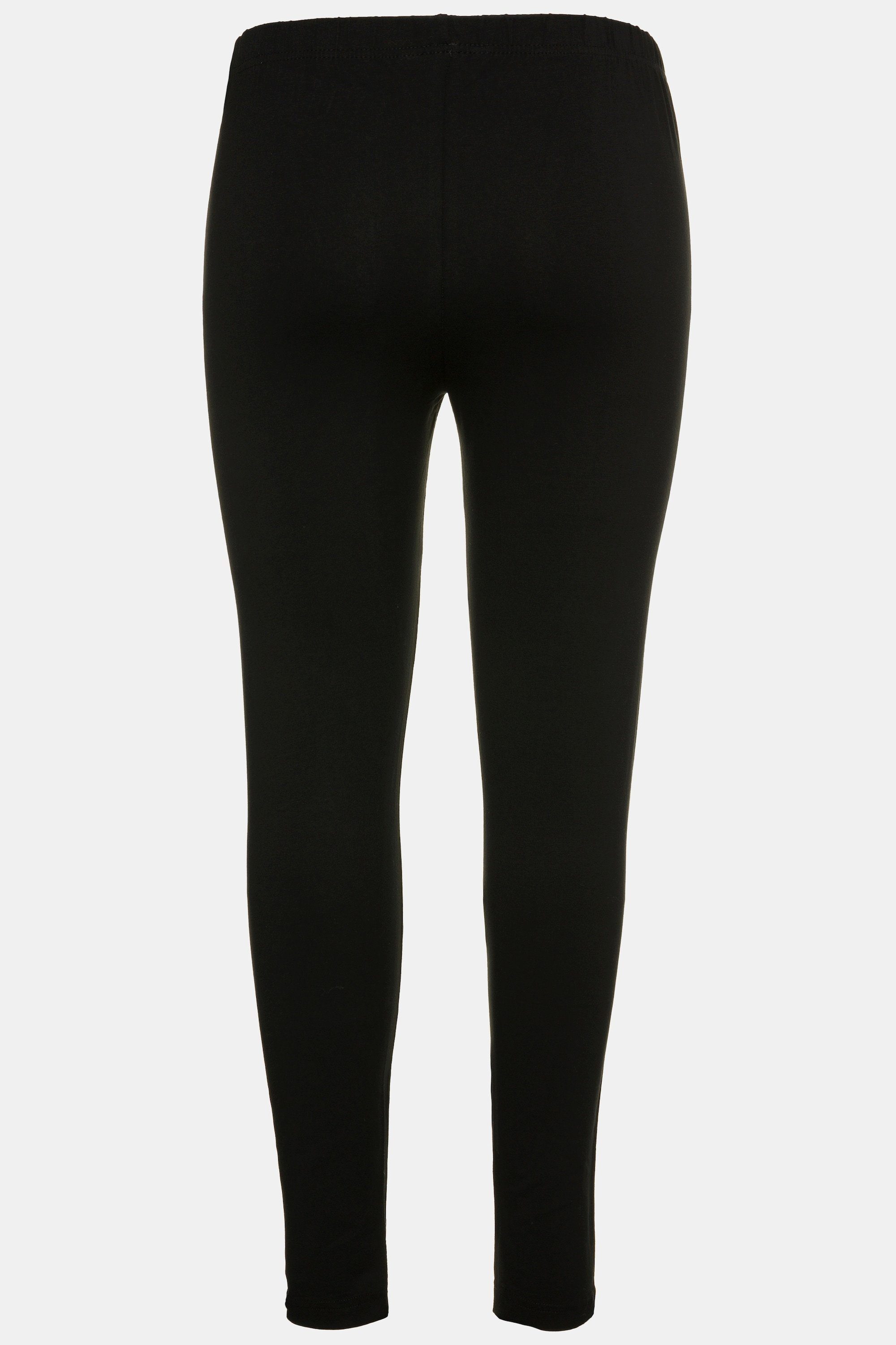 Ulla Popken Funktionshose Leggings Baumwolle Rundum-Gummibund