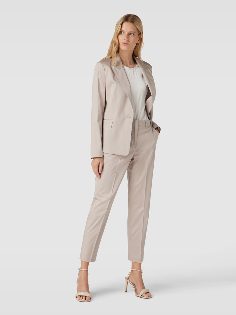 Blazer mit Knopfverschluss in stein