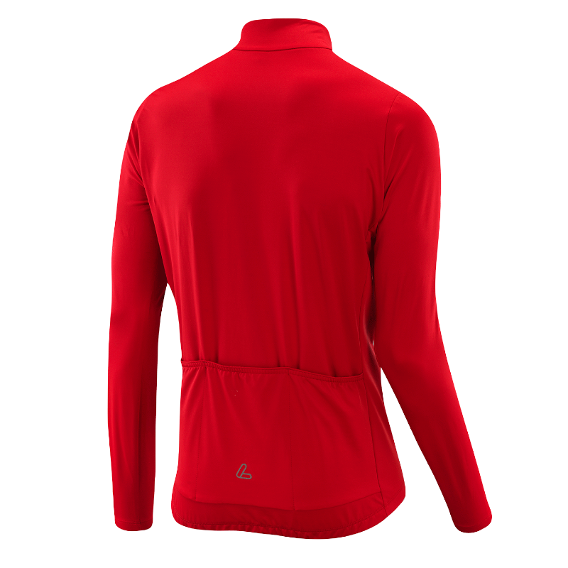 Löffler L/S Messenger Mid Red Herren-Radtrikot