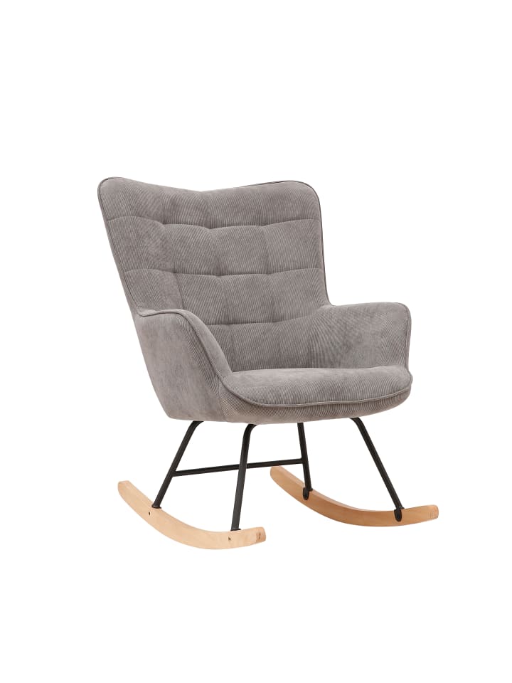 byLiving Schaukelstuhl RICHIE in Grau günstig kaufen onesize