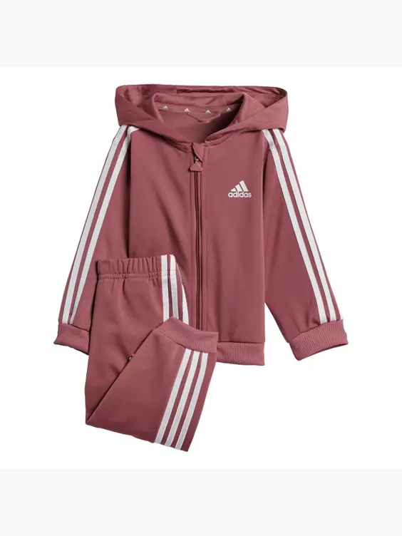 adidas Essentials Shiny Hooded Trainingsanzug