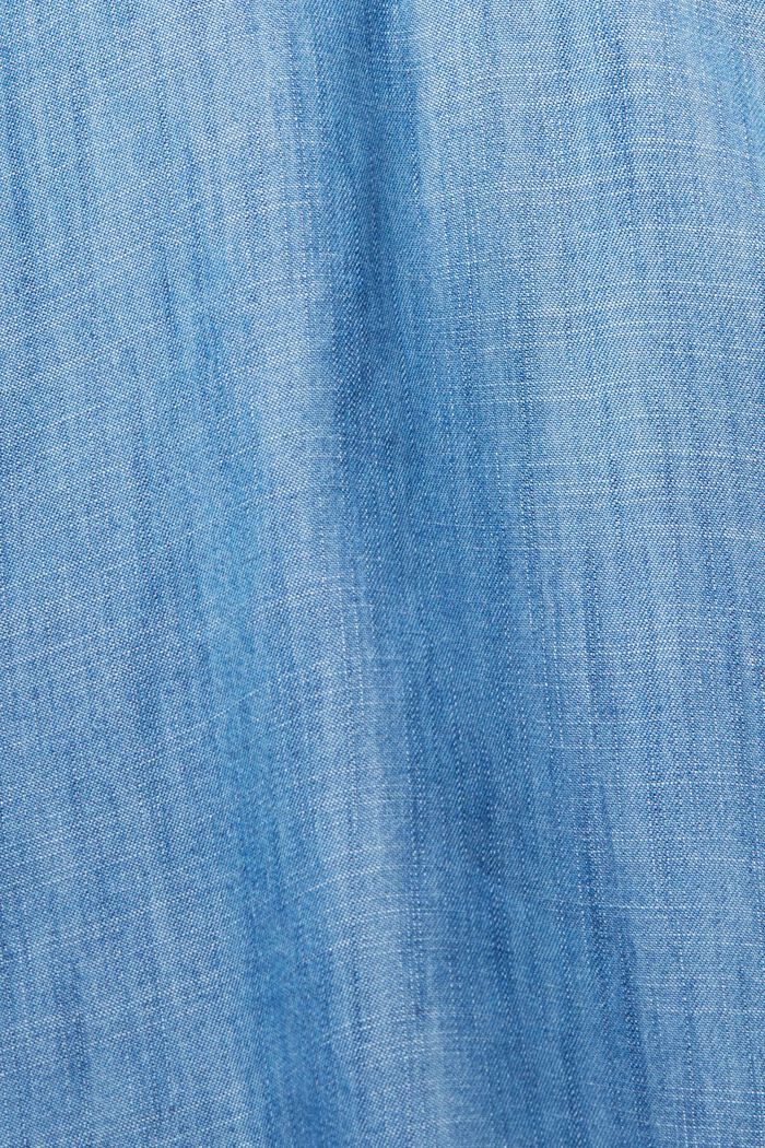 Aus TENCEL™: Bluse in Denimoptik
