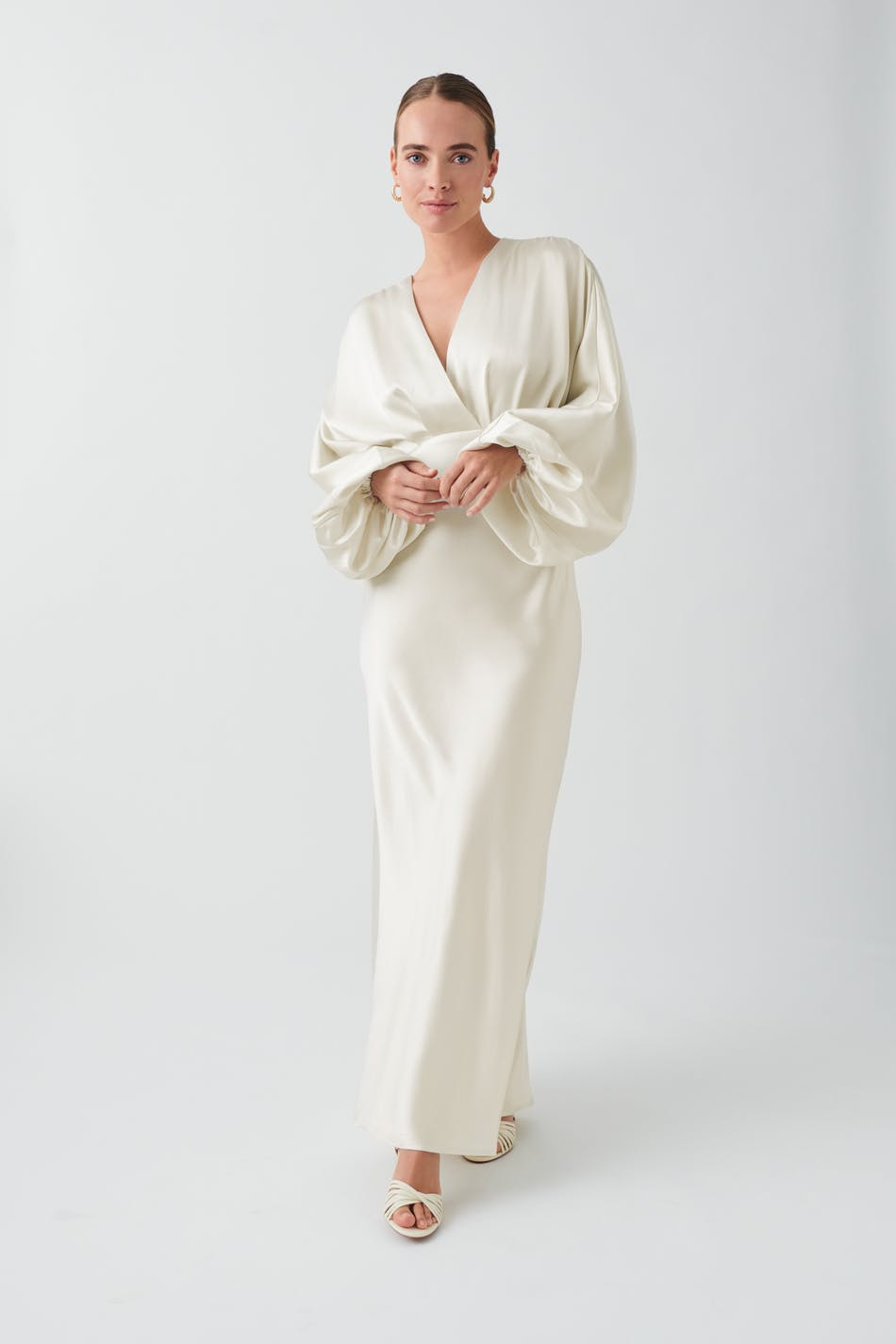 Satin maxi dress