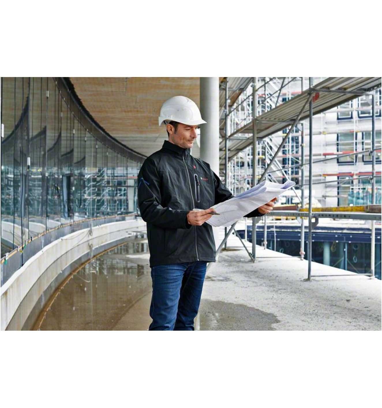 Bosch Professional Arbeitsjacke Heizjacke GHJ 12+18V XA (Gr. XL, Full Version)