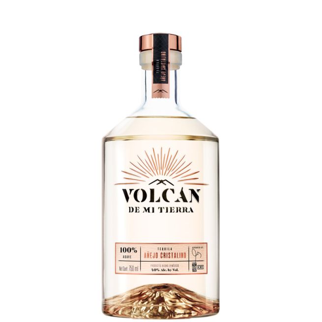 Tequila Añejo Volcán de mi Tierra Cristalino 40°