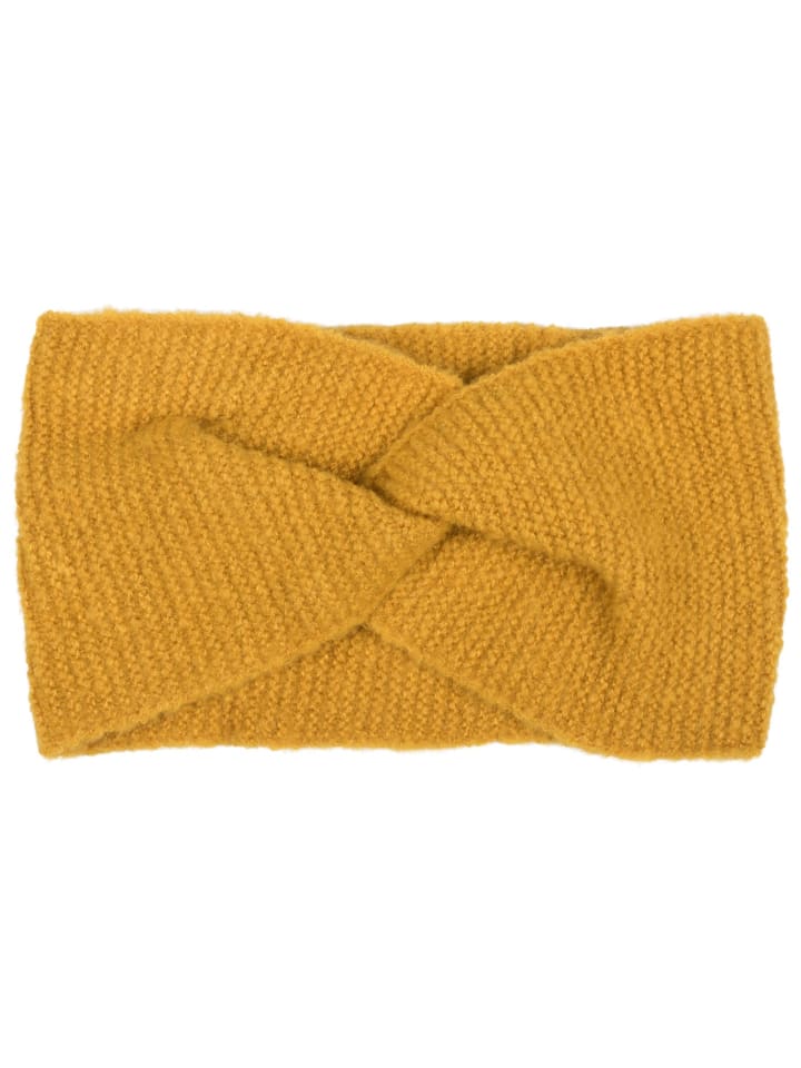 styleBREAKER Feinstrick Stirnband in Curry günstig kaufen onesize