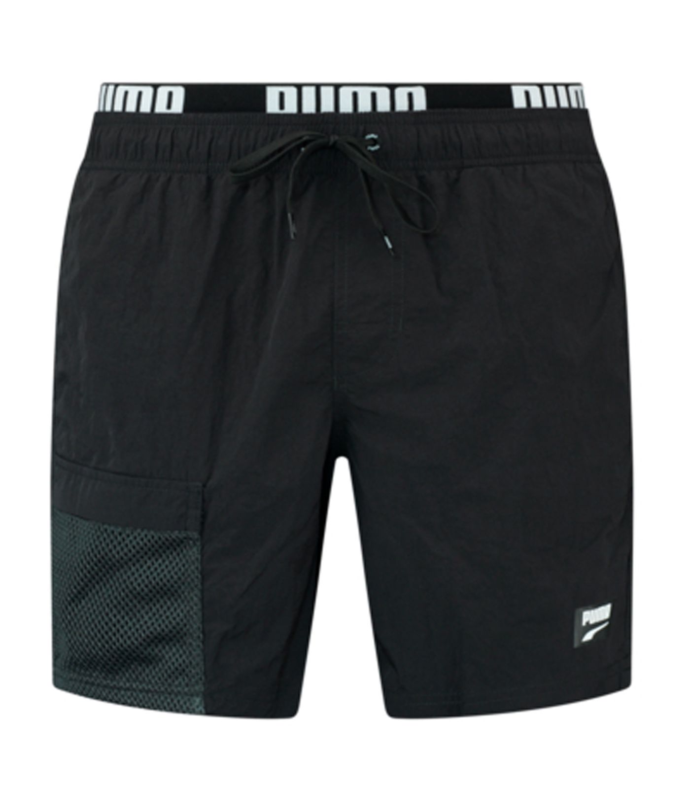 PUMA Black Mittellange Utility Shorts Schwimmhose