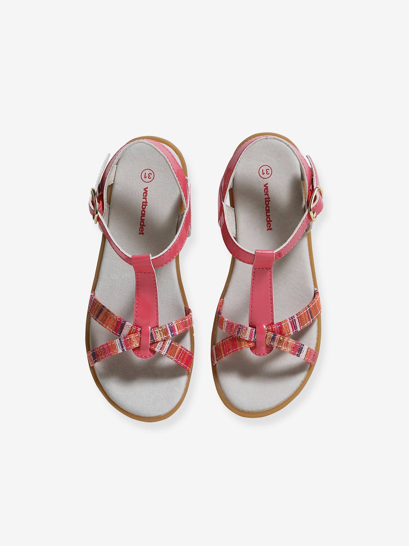 Vertbaudet Mädchen Sandalen mit Quasten - gelb