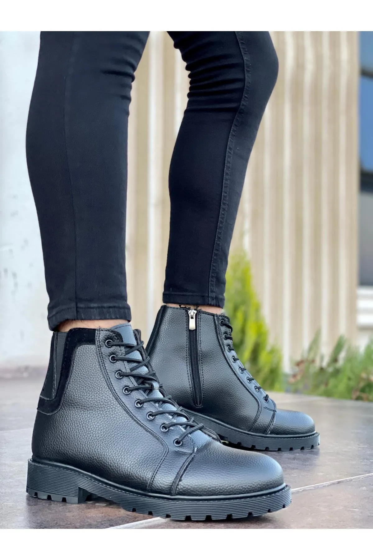 MUGGO  Stiefelette - Schwarz - Blockabsatz