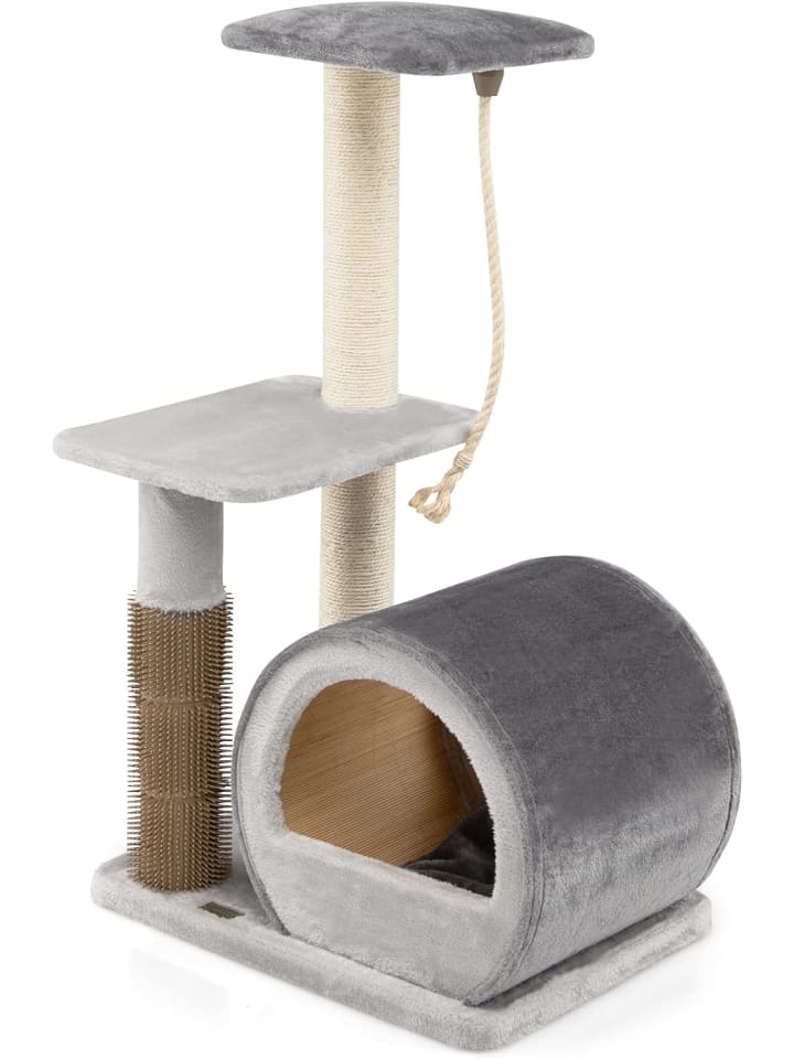COSTWAY Kratzbaum klein 92cm in Grau günstig kaufen 92 cm