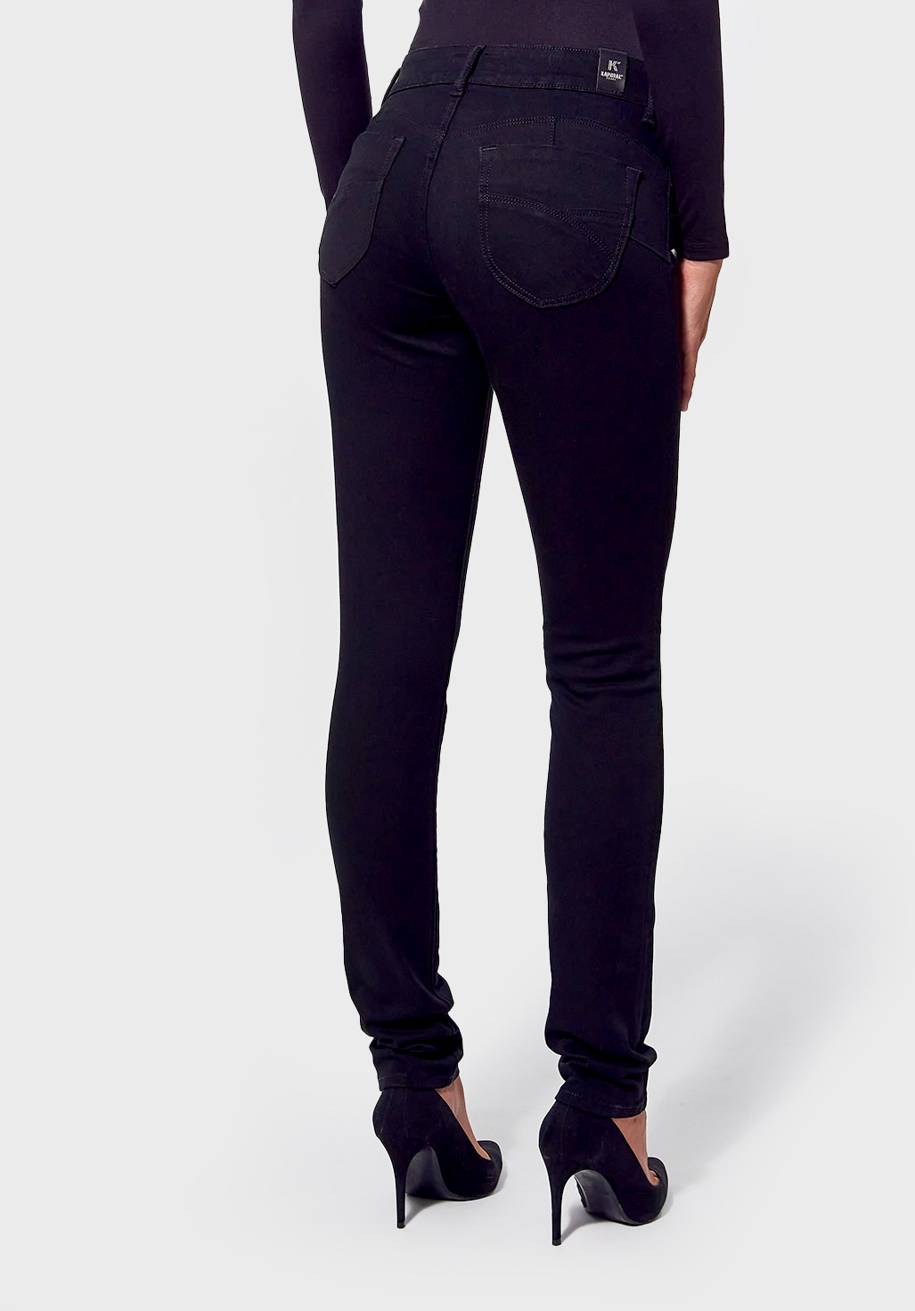 FLORR  Jean slim Femme noir