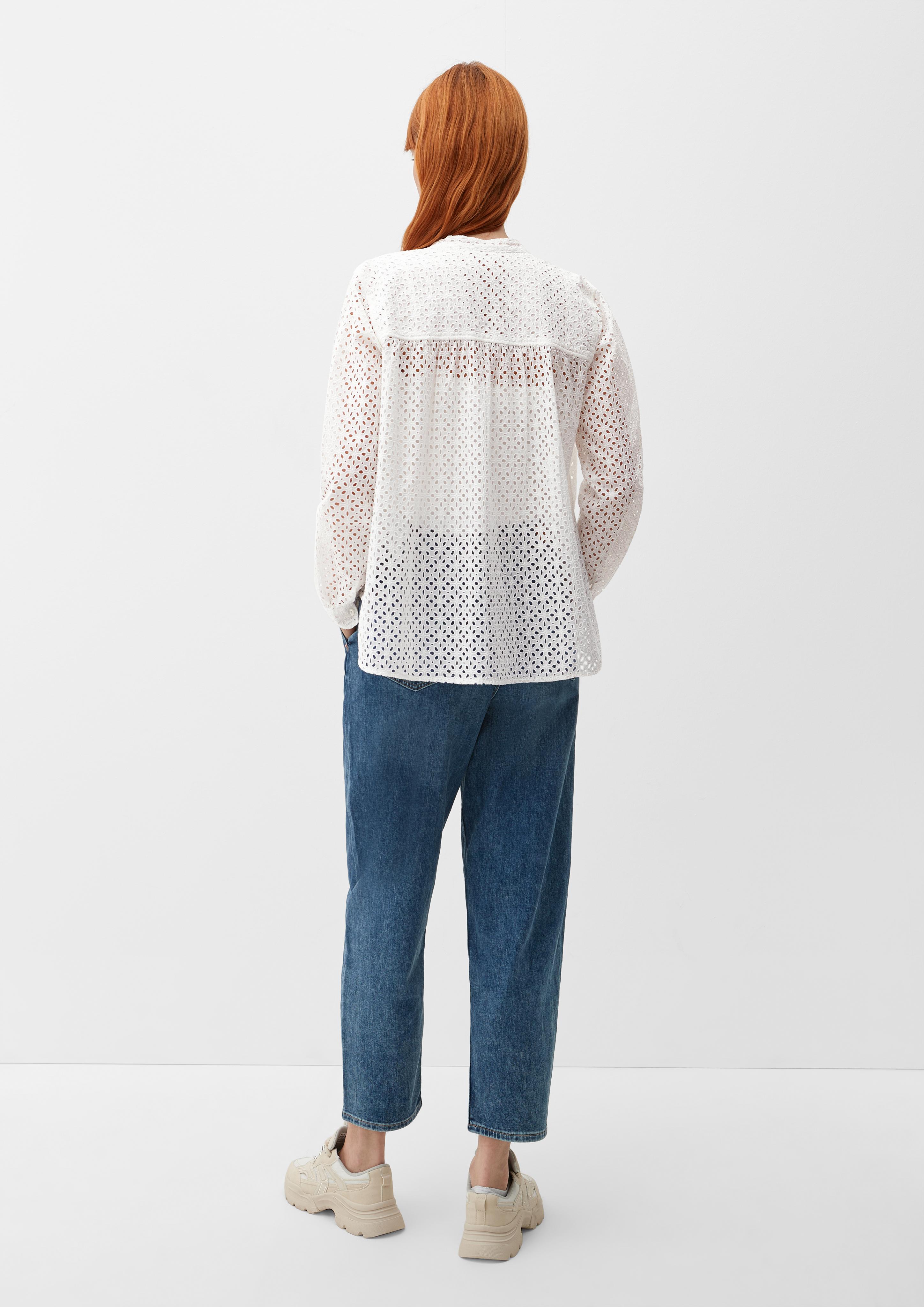 Bluse mit Lochstickerei  2128352-02L4