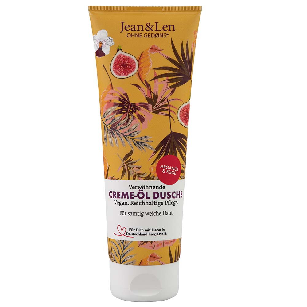 Jean & Len Creme Öl Dusche Arganöl & Feige 250 ml
