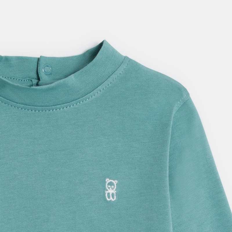 T-shirt uni (lot de 3) vert bébé garçon