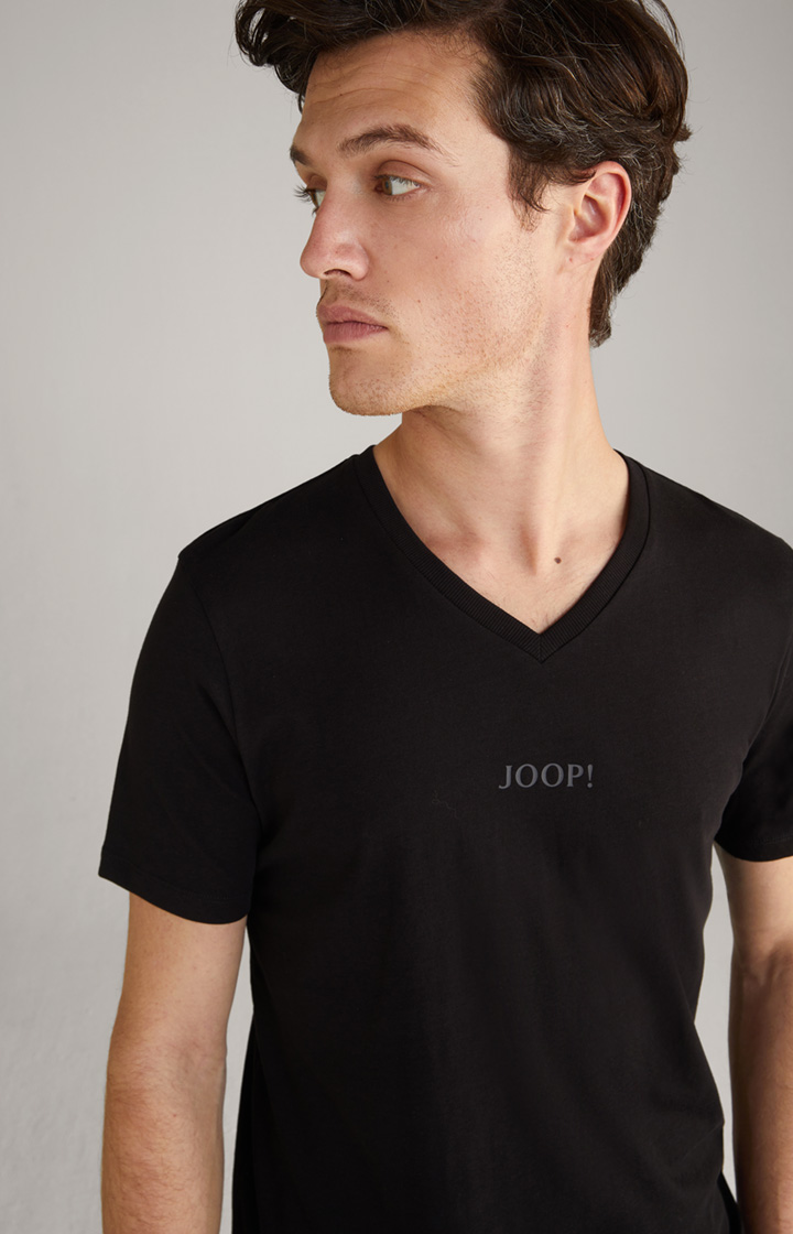 2er-Pack Fine Cotton T-Shirts in Schwarz