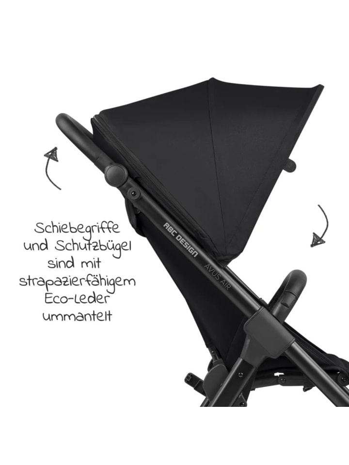 ABC-Design Buggy & Sportwagen Avus Air mit Lufträder - in schwarz günstig kaufen onesize