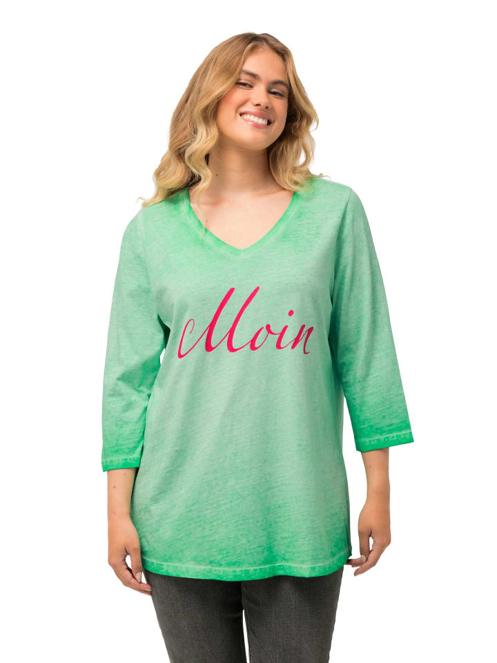 Ulla Popken Shirt in blaugrün günstig kaufen