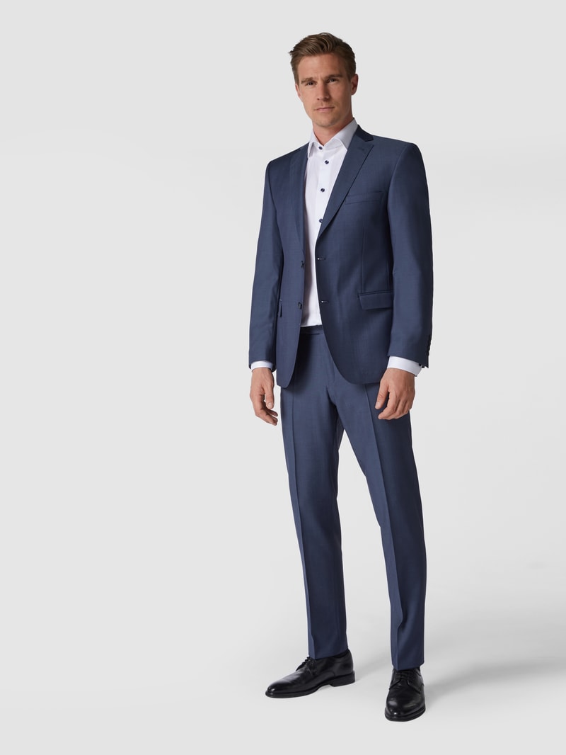 Modern Fit 2-Knopf-Sakko aus Schurwolle in blau