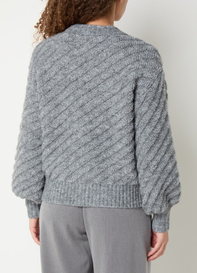 Sweter Jaycie z grubej dzianiny z bufiastymi rękawami od MSCH Copenhagen.