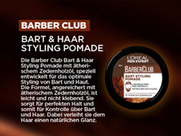 L'Oréal Paris Men Expert Barber Club Bart & Haar Styling Pomade Pomade