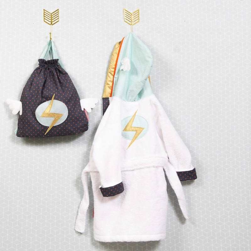 Peignoir enfant Superhéros 6/7 ans