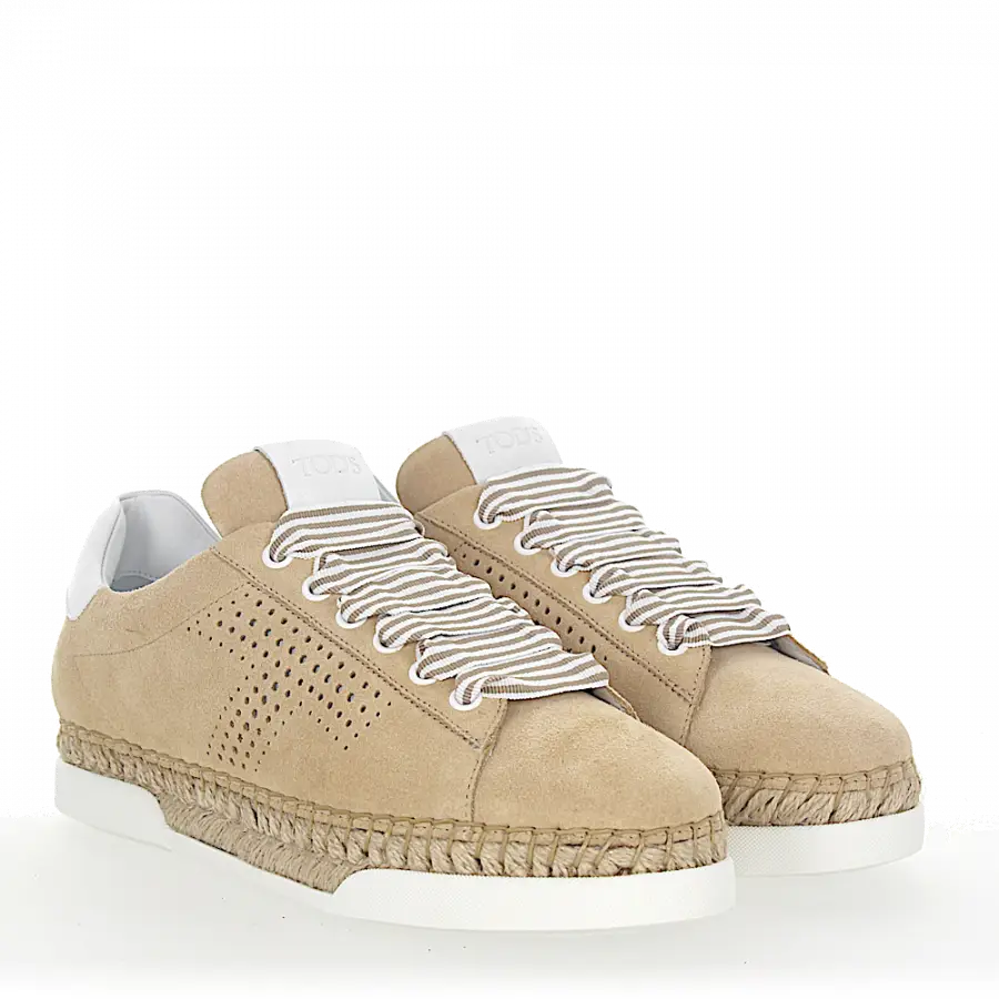 Tod's - Sneaker low A0Y550 Veloursleder - beige