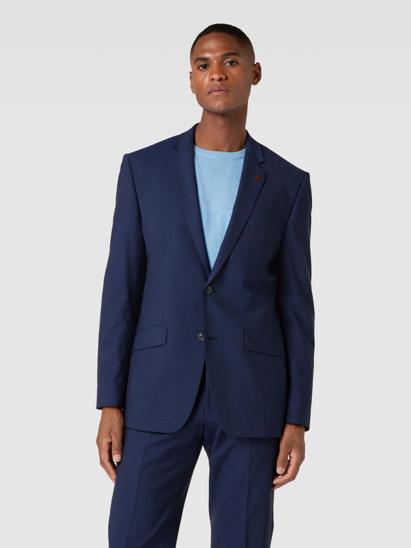 Slim Fit Anzug mit 2-Knopf-Sakko in marineblau