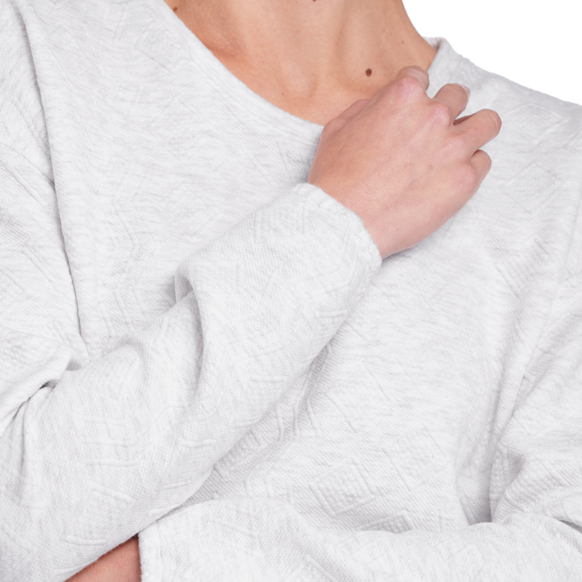 Damen Sweatshirt mit Strukturmuster