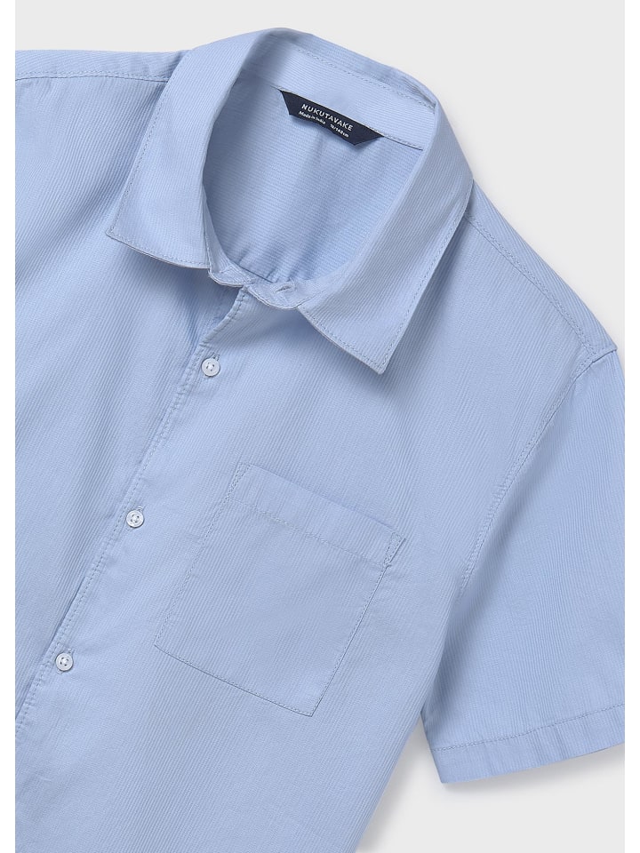 Mayoral Kurzarmhemd festlich elegant in himmelblau günstig kaufen