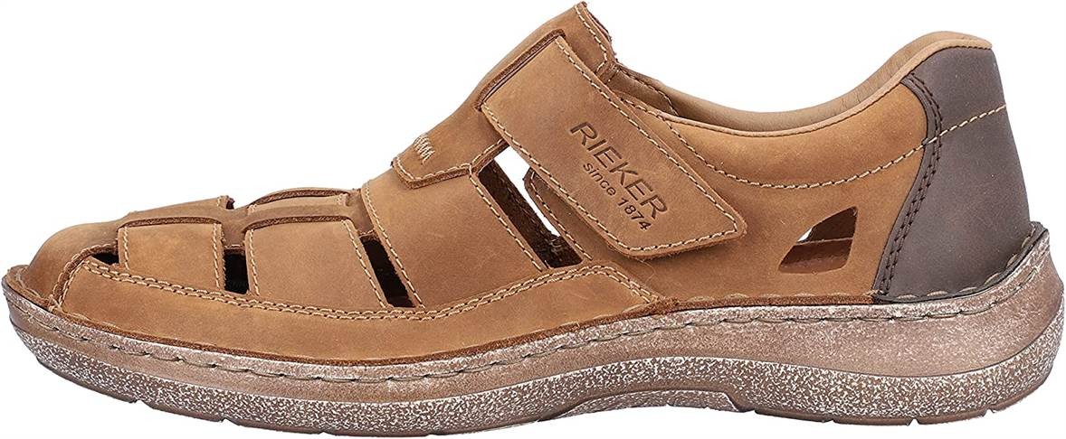 RIEKER Sportliche Slipper braun