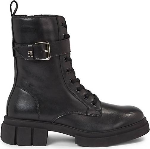 TOMMY HILFIGER Damen Schnürstiefeletten COOL FEMININE BIKERBOOT