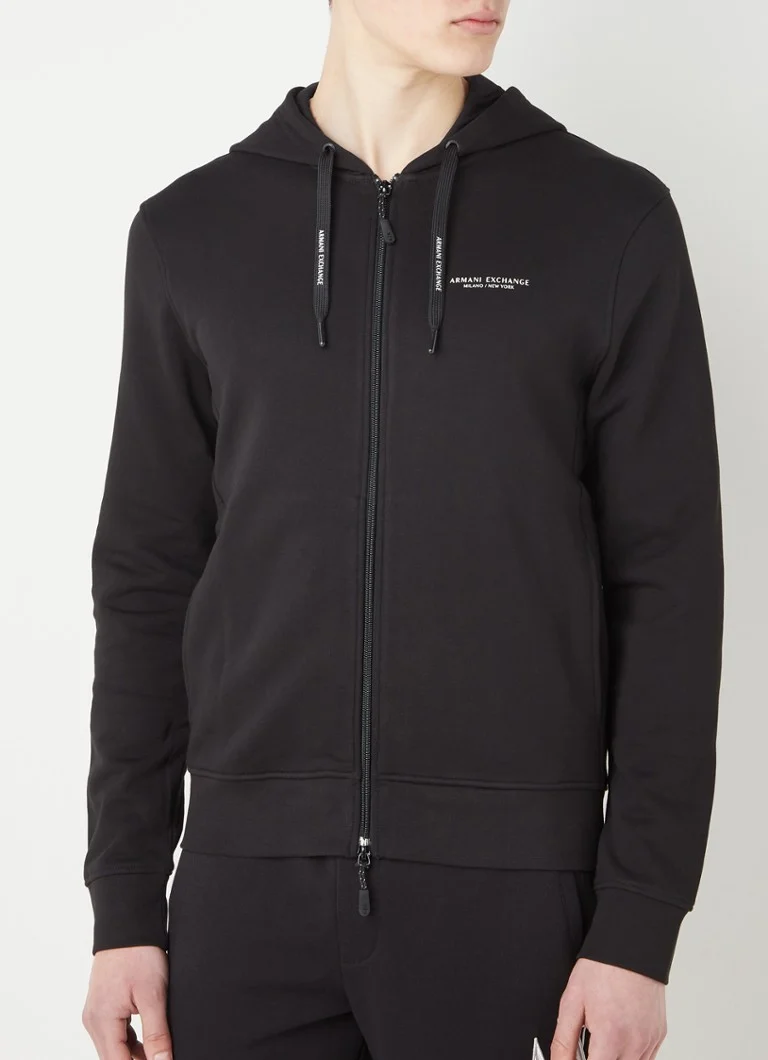 Armani Exchange Sweatshirt with logo print and side pockets