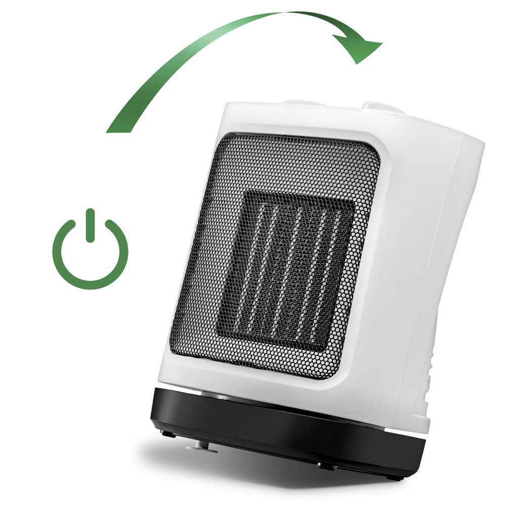 TROTEC Keramikheizlüfter TFC 17 E, 2000 W, Schnelle und angenehme Wärme 2 Heizstufen