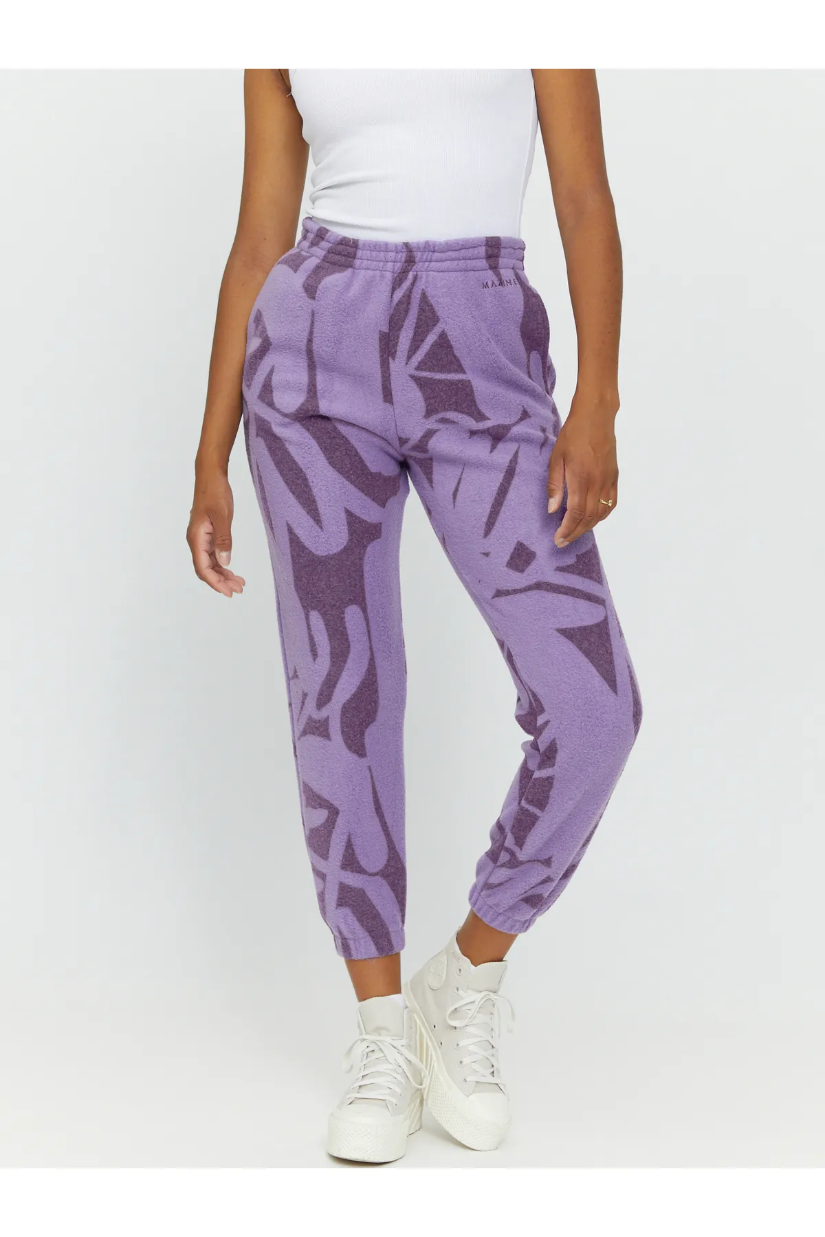 Mazine  Jogginghose aus Fleece mit Loop-Print