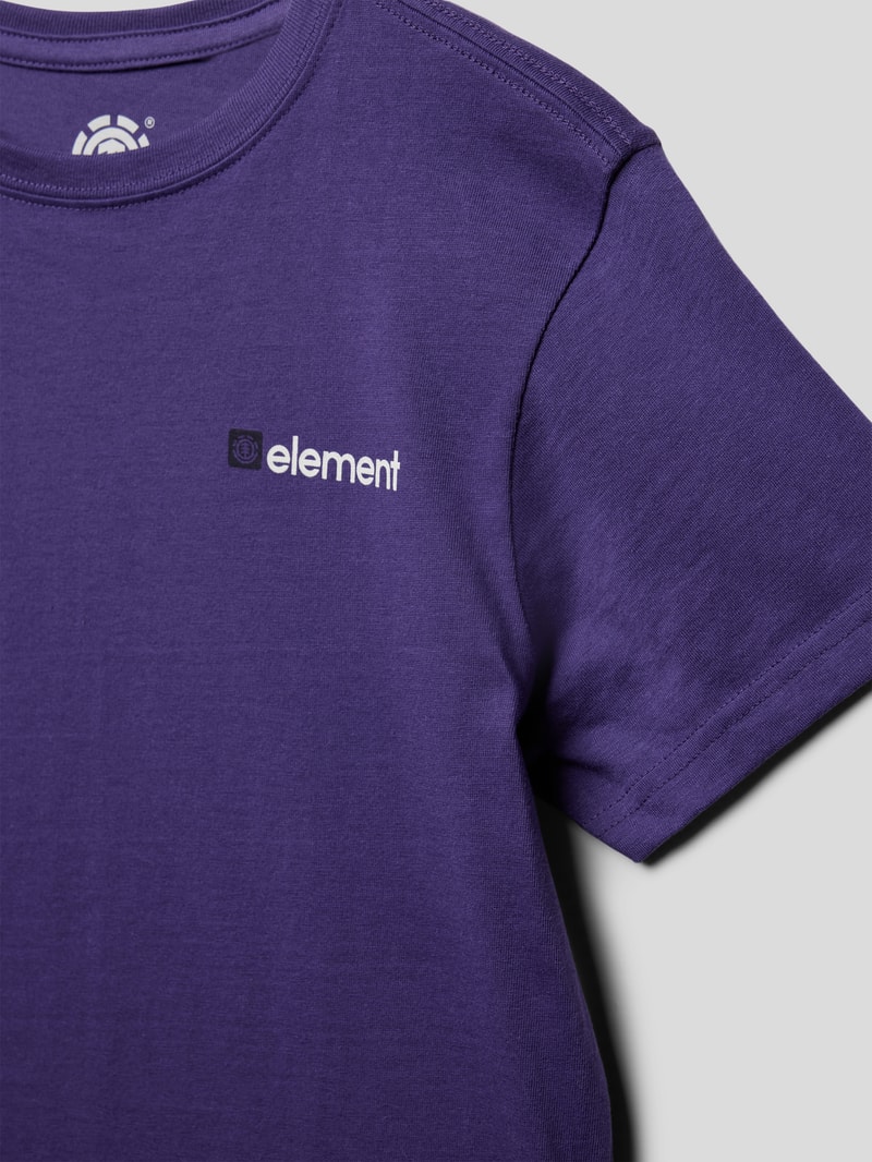 T-Shirt mit Label-Print Modell 'JOINT 2.0' in pflaume