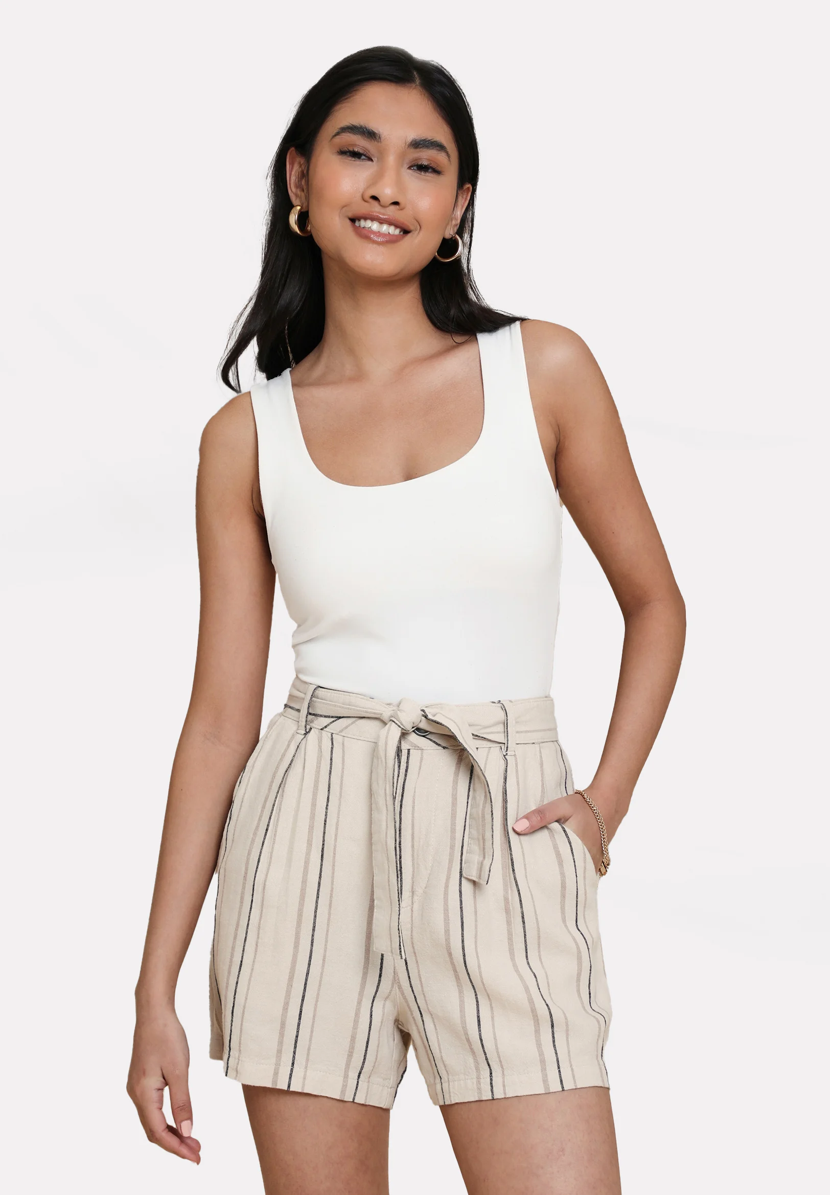 Pantalones cortos Threadbare THB LAURENCE TIE WAIST