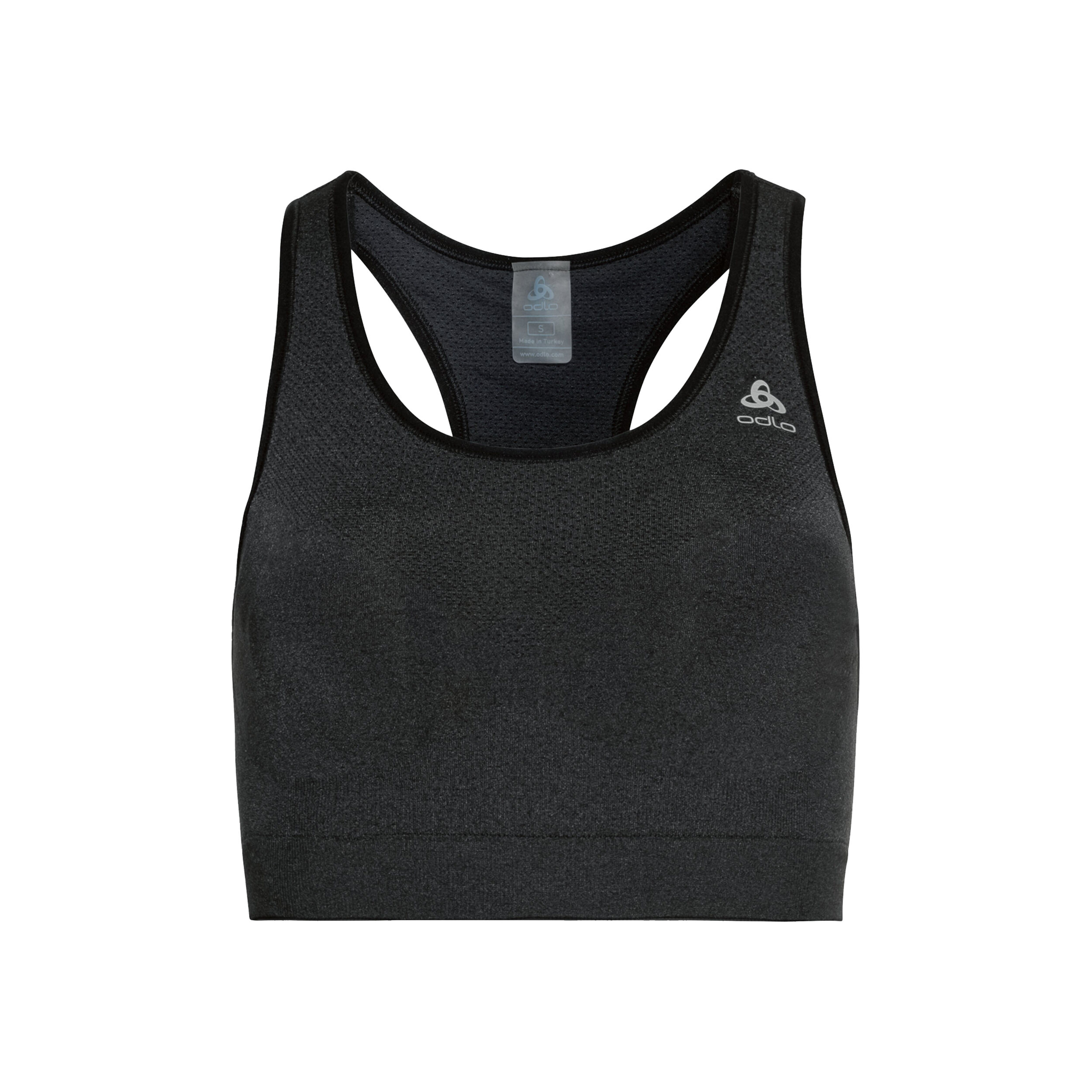 Seamless Medium Ceramicool Sport-BH Damen - Schwarz