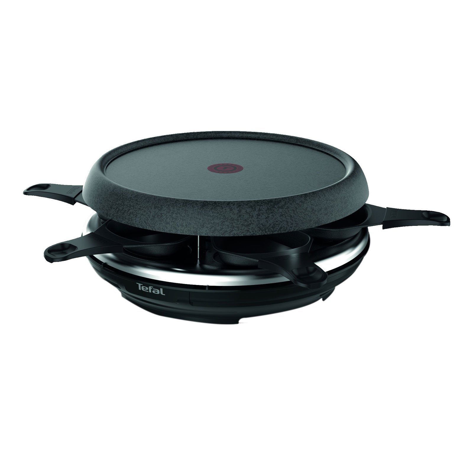 Tefal Raclette RE 12C8, Spülmaschinenfest, Kompaktes Fondue-Set
