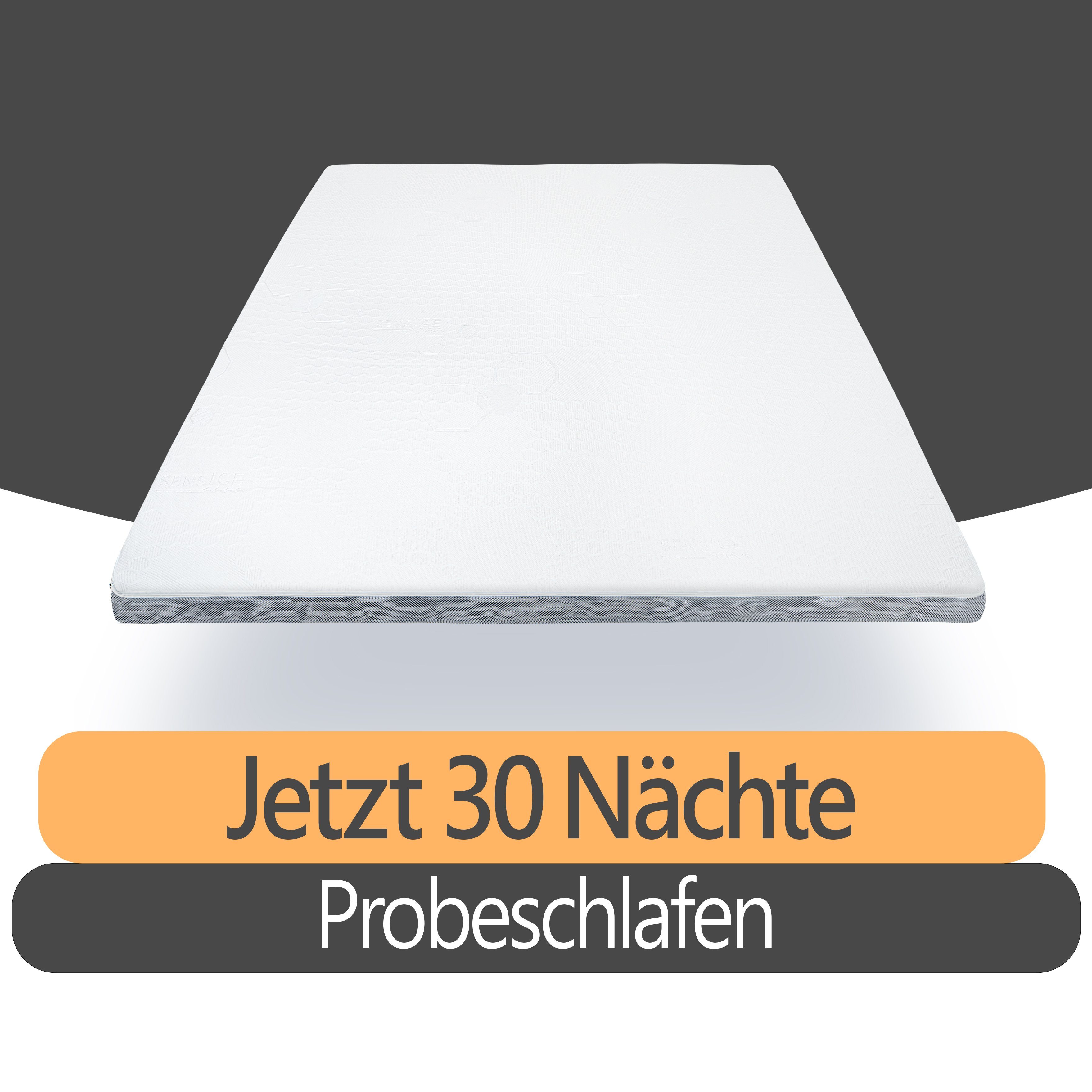 Topper Premium Sommer-Wintertopper bequeme Matratzenauflage für Boxspringbett, wonello, 9 cm hoch, Kaltschaum, Matratzentopper mit kühlender Sommerseite und Klimaband, waschbar