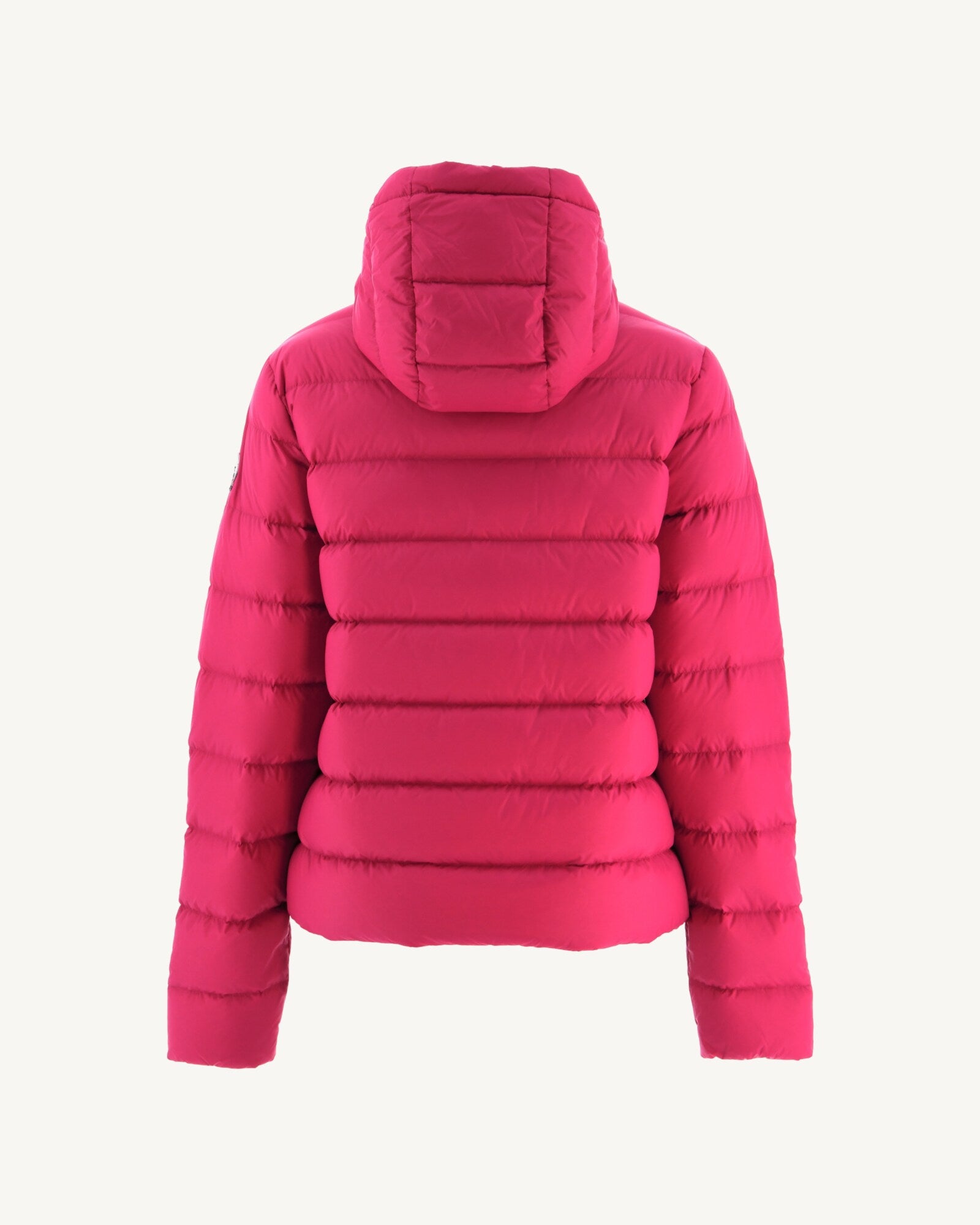 Doudoune droite à capuche Rose cerise Jane