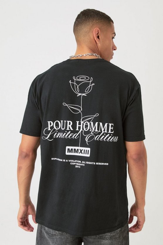 Oversize T-Shirt mit floralem Print