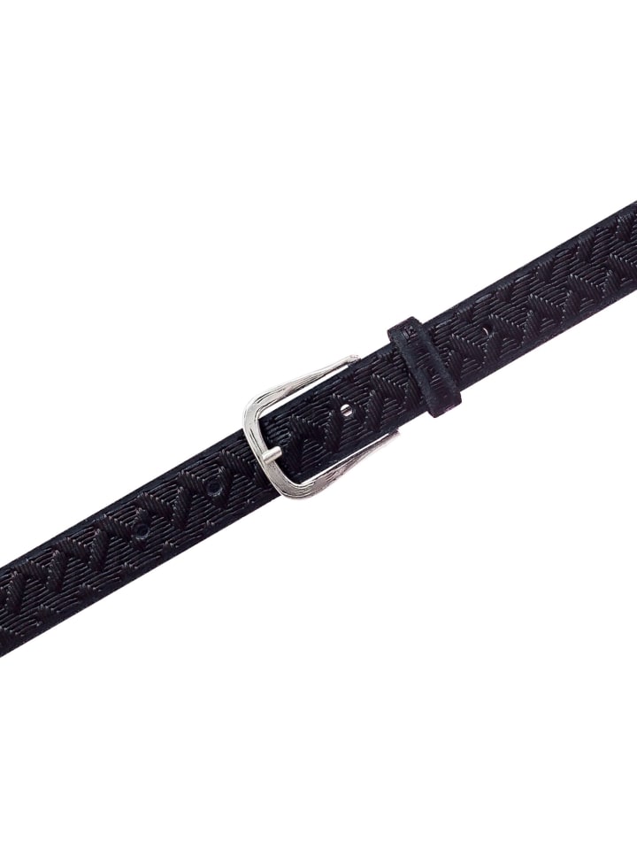 b.belt Gürtel Leder in schwarz günstig kaufen