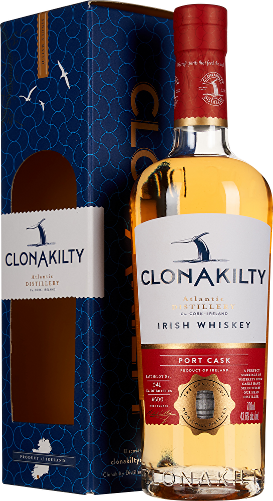 Clonakilty Irish Whiskey Port Cask Finish 0,7 Liter im Geschenkkarton