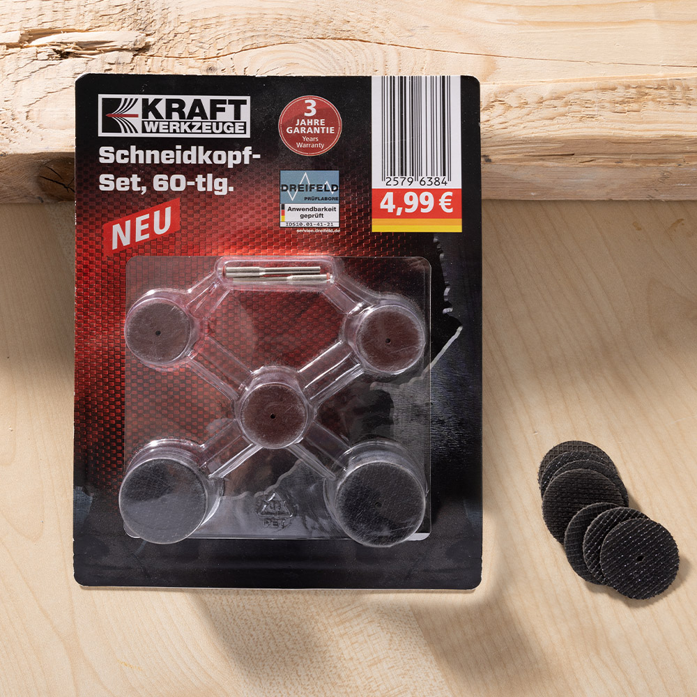 Kraft Werkzeuge Schneidkopfset 60-tlg.