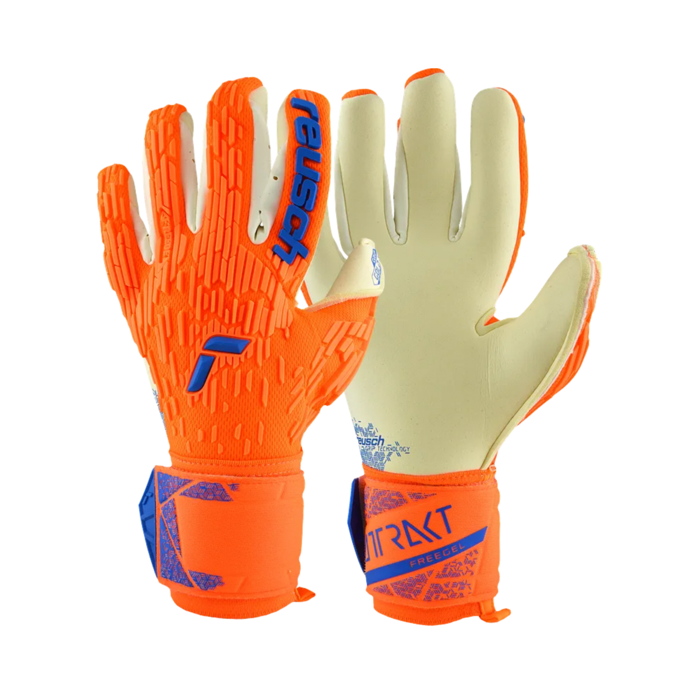 Reusch Attrakt Gold X Freegel TW-Handschuhe Orange Blau F2210