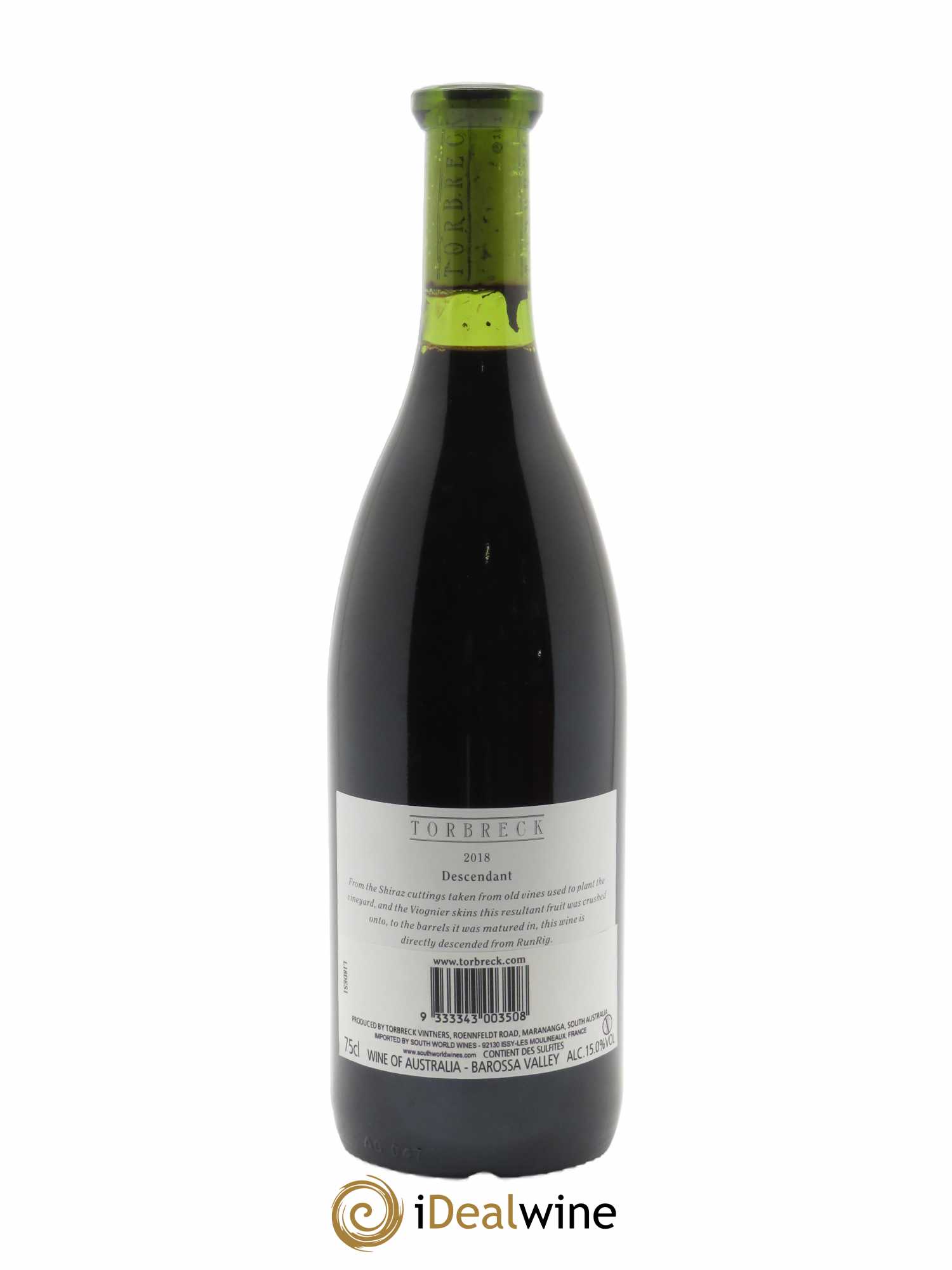 Barossa Valley Torbreck Descendant  2018 - Lot de 1 Bouteille