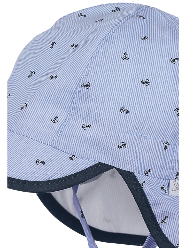 Sterntaler Schirmmütze mit Nackenschutz Anker in himmelblau günstig kaufen