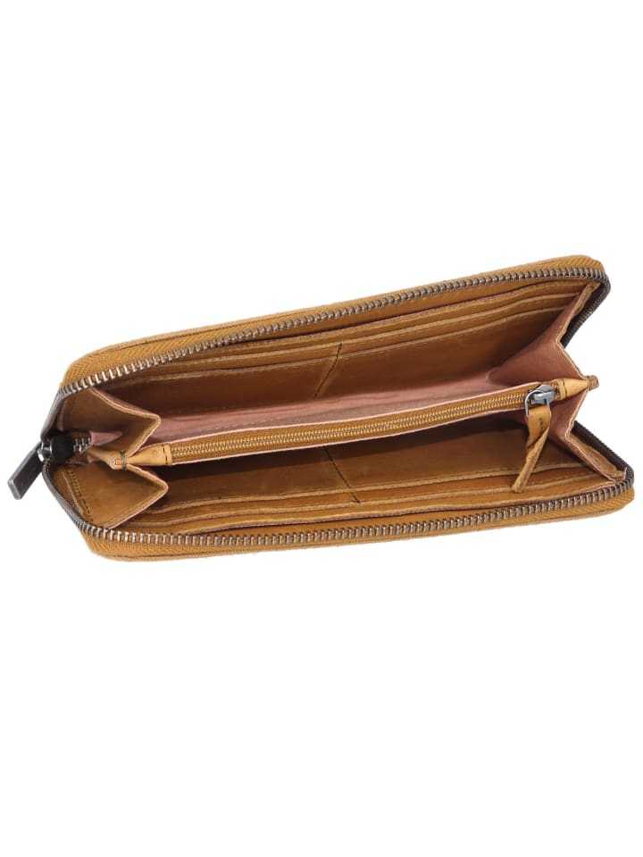 Cowboysbag Llanes Geldbörse Leder 20,5 cm in olive günstig kaufen onesize