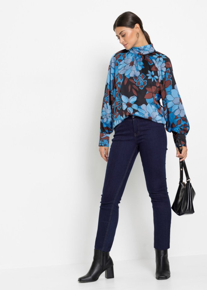 Bluse mit Ballonärmeln